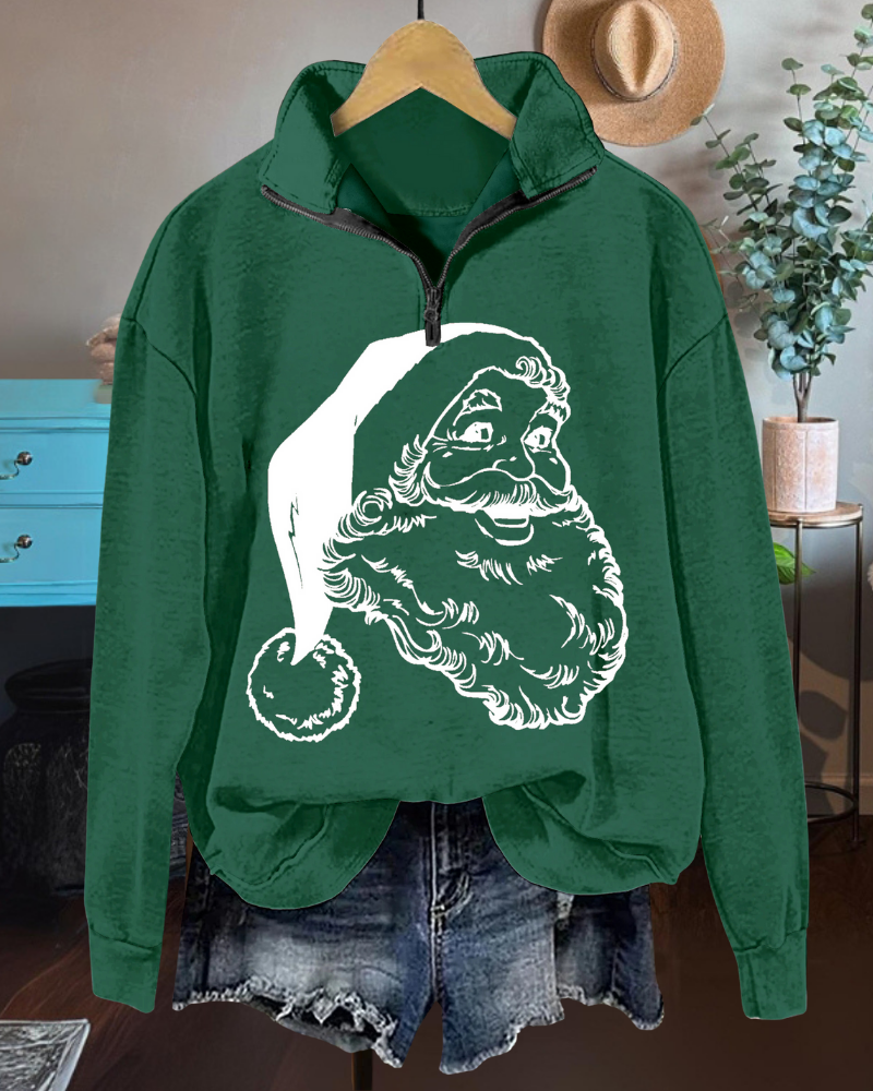 Santa Claus Half-Zip Sweatshirt