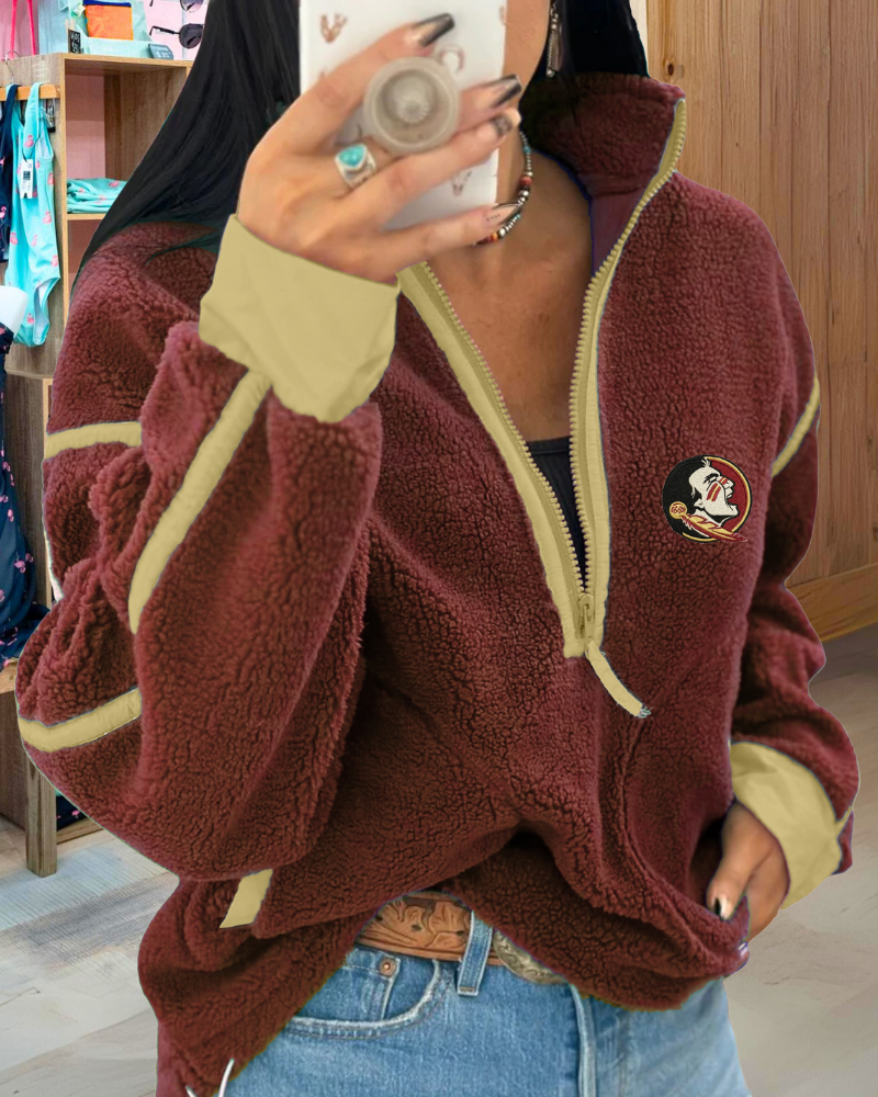 FSU Seminoles Embroidery Half Zip Top