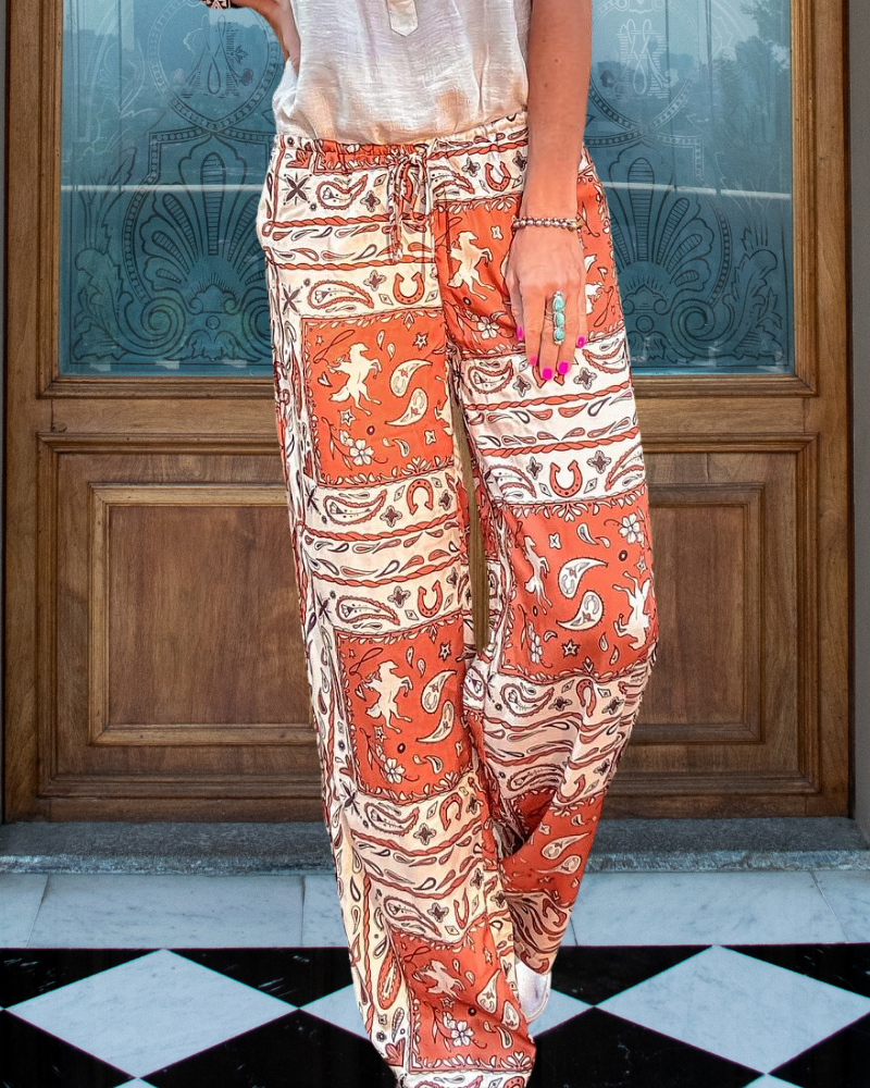 Oversized Pencil Wide-Leg Trousers