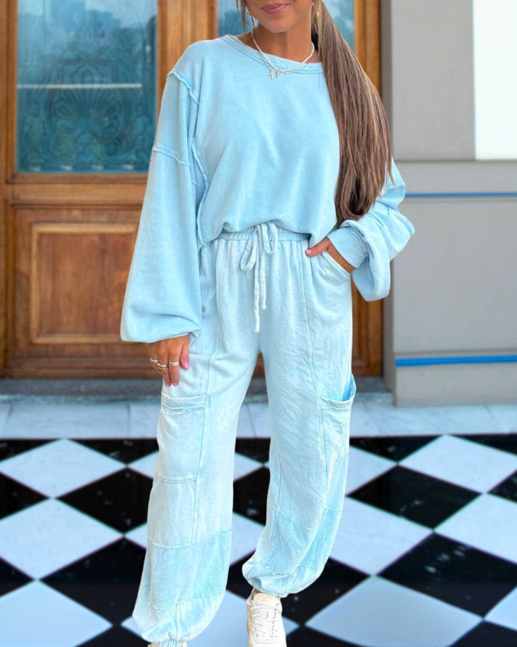 Slouchy Easy Washed Set