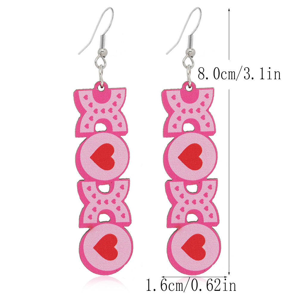 Stylish XOXO Heart Earrings