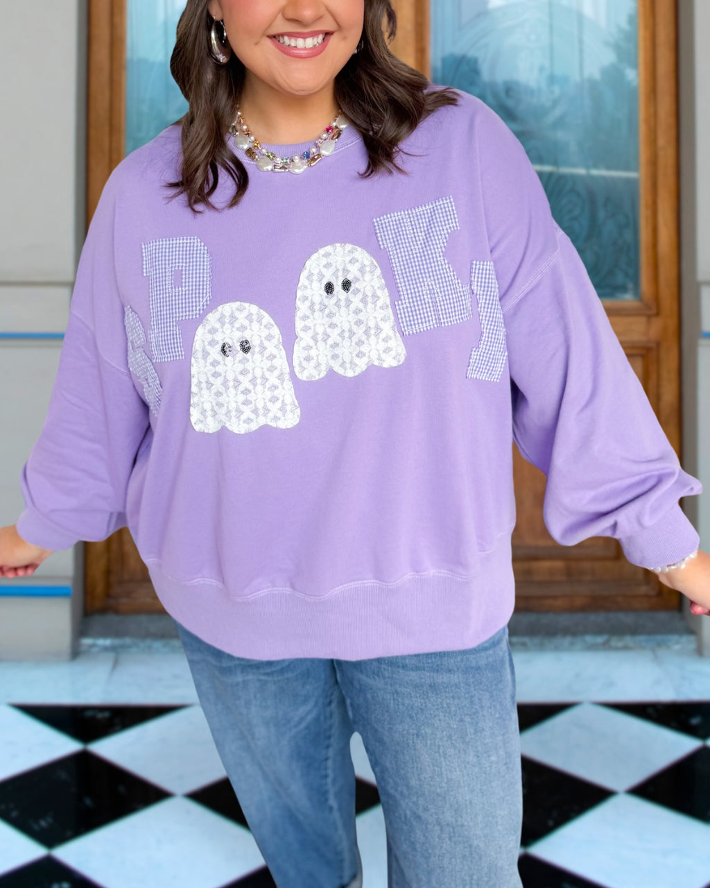 Spooky Ghost Patch Pullover