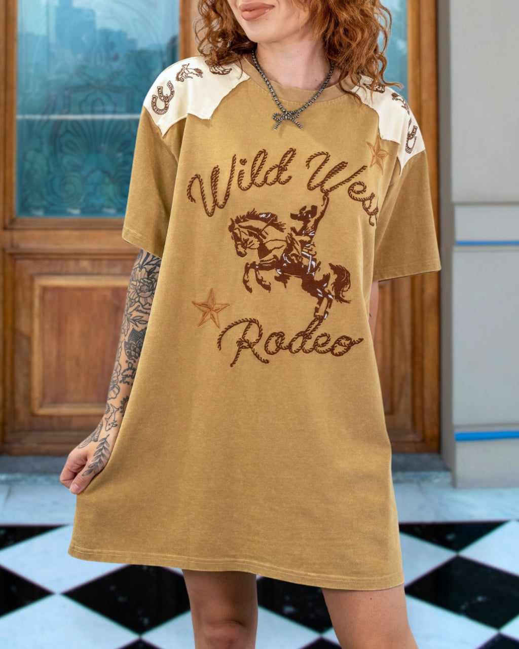 Cowgirl Rodeo T-shirt Dress