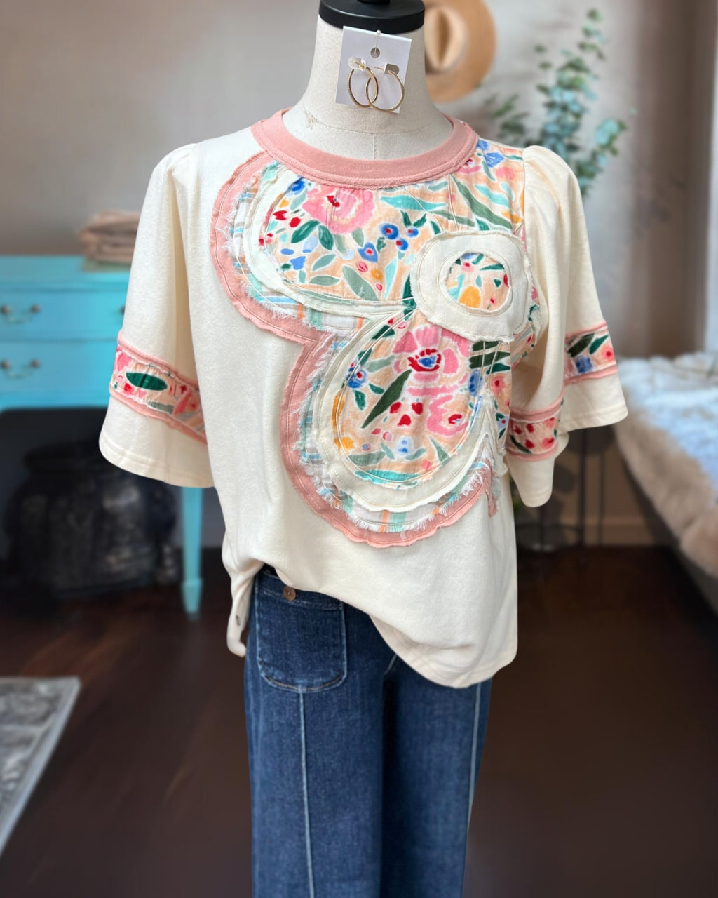 Patchwork Floral Tee