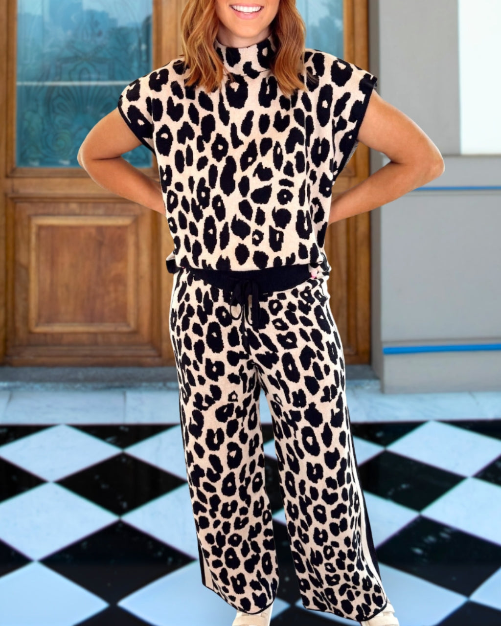 Lively Leopard Print Set