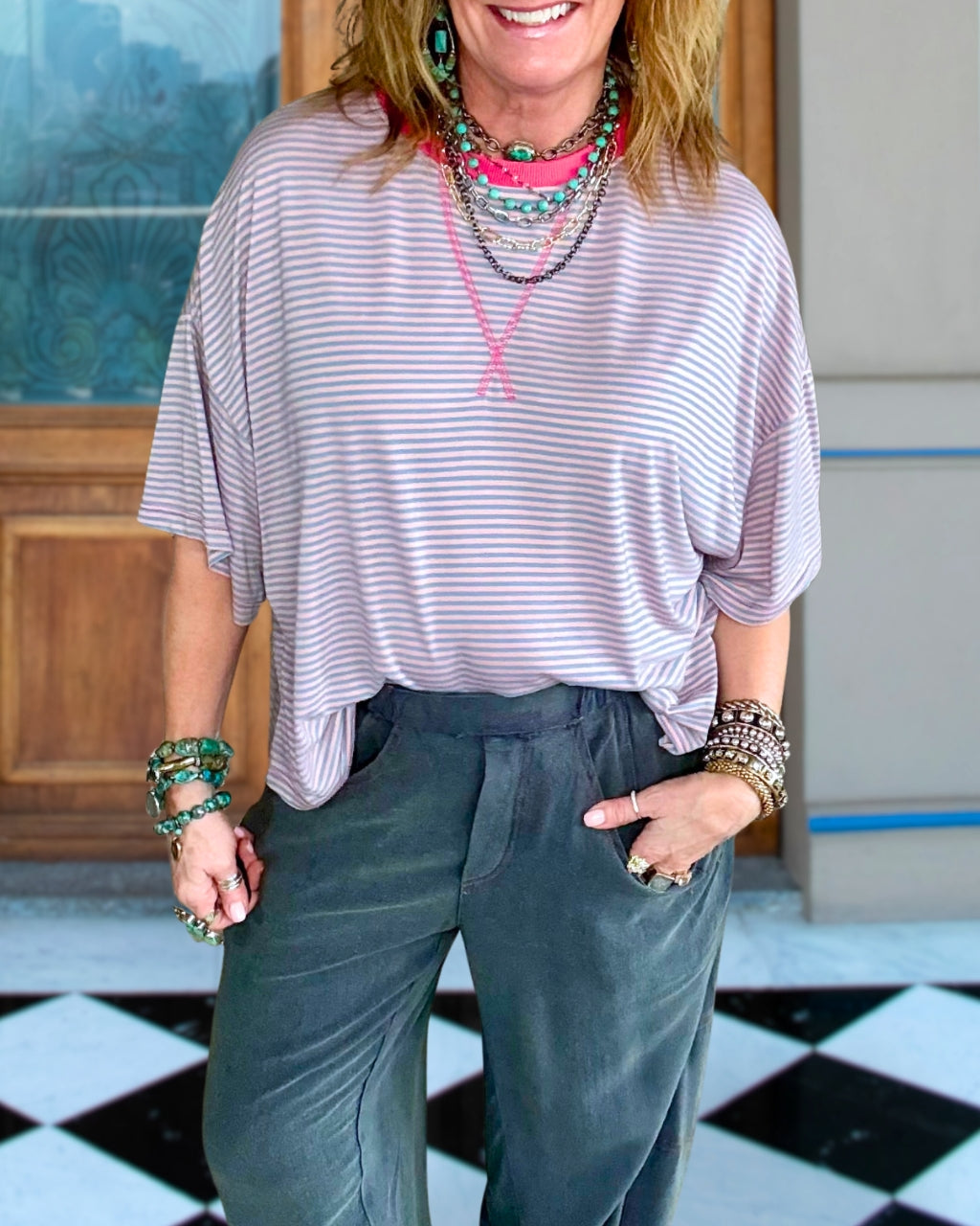 Cotton Candy Stripe Tee
