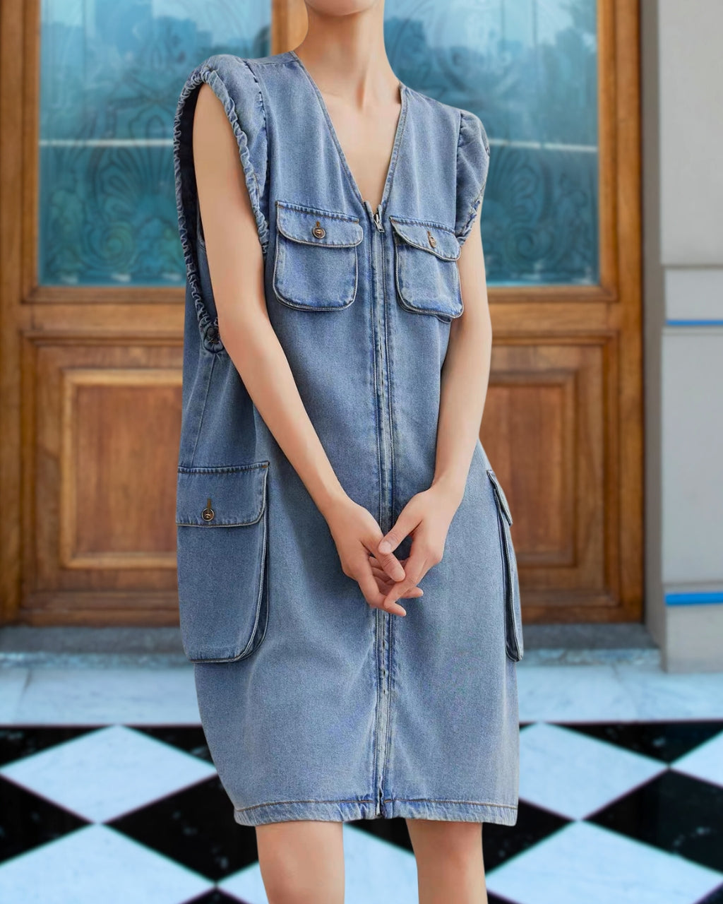 Pocket Chic Denim Dress