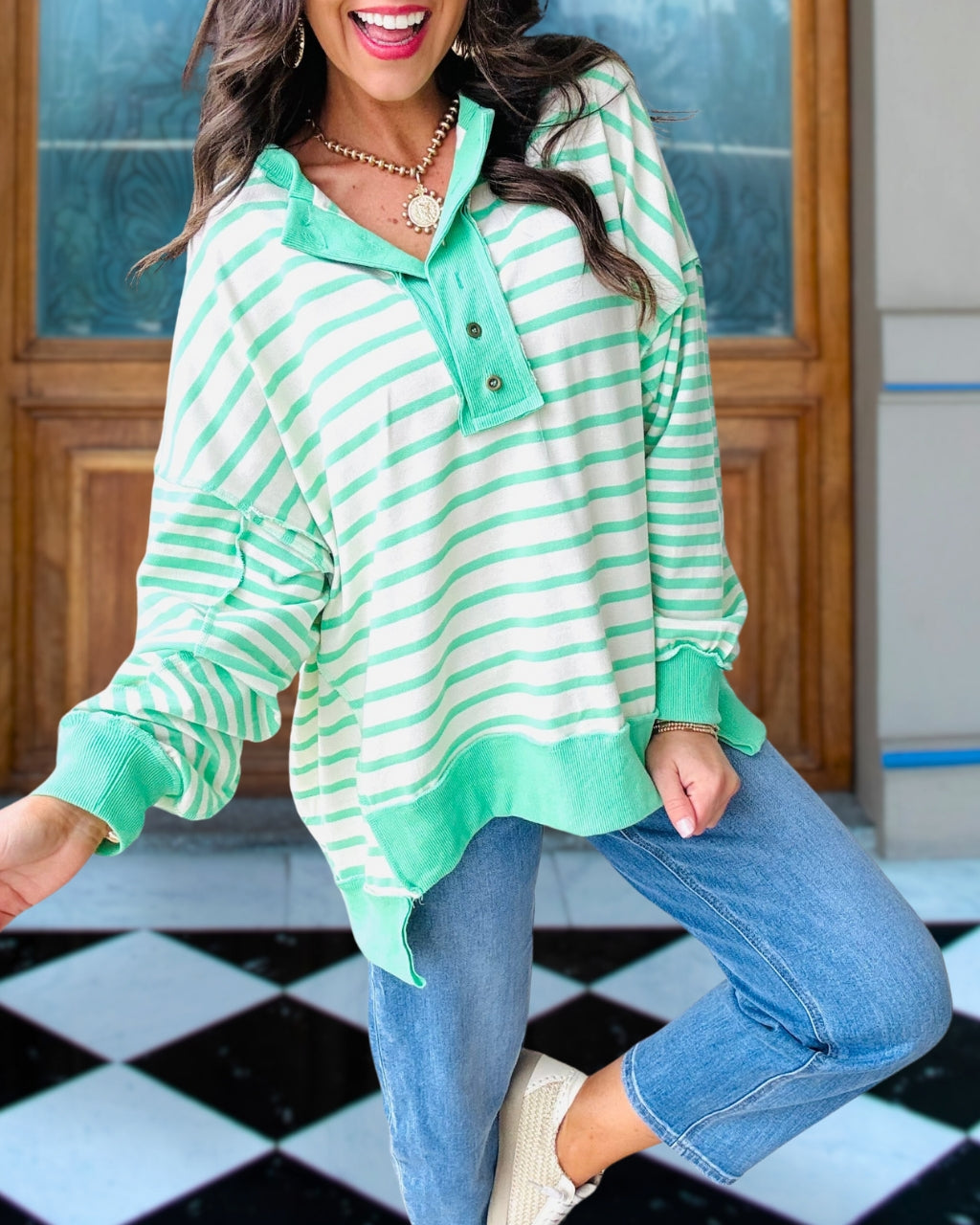 Varied Stripe Sweatshirt