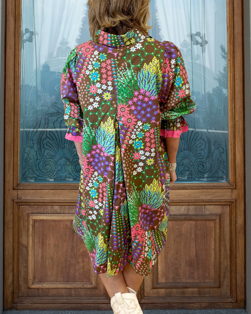 Dreamy Colorful Floral Dress