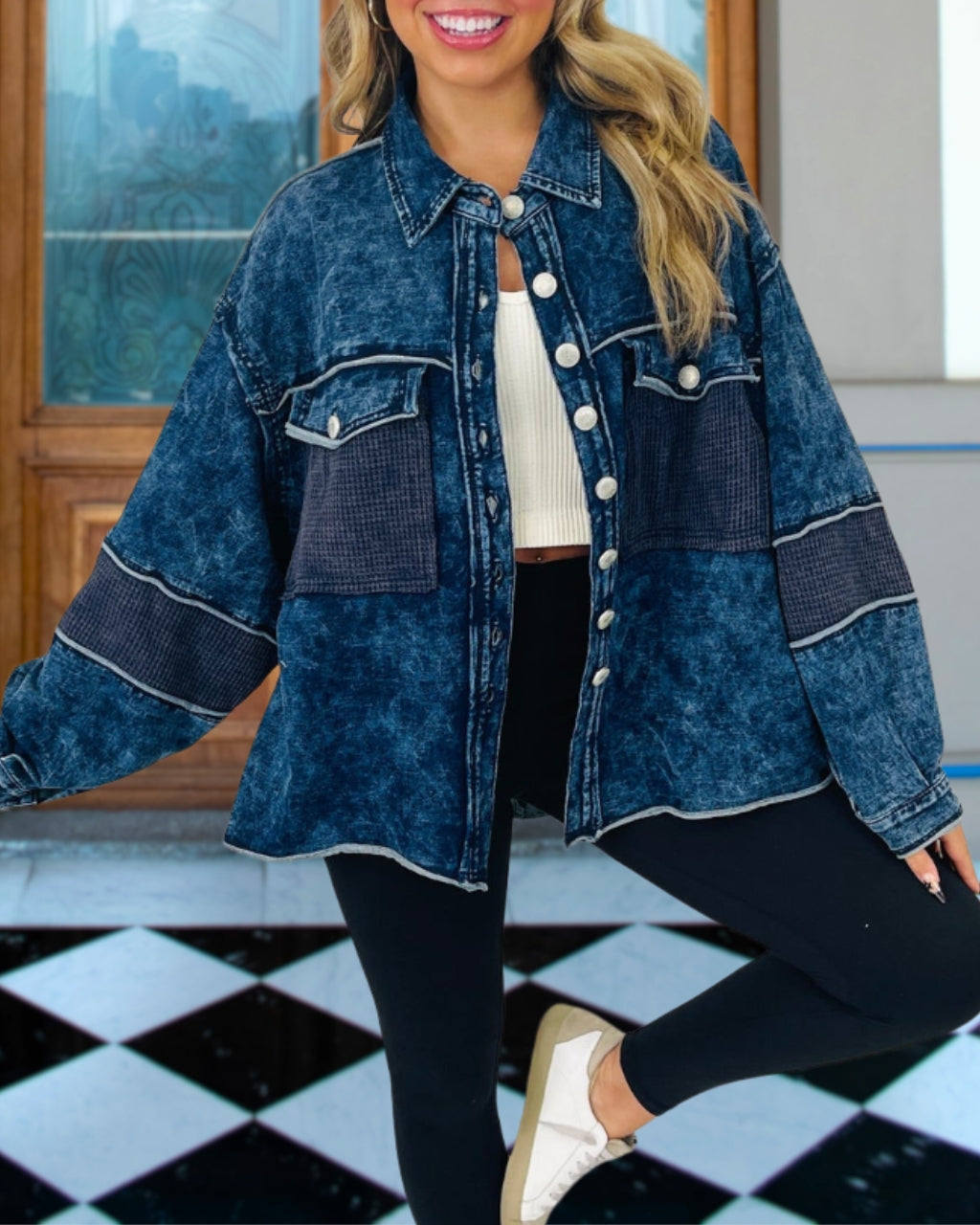 Vintage Textured Denim Jacket
