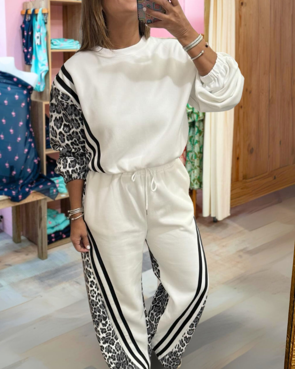 Patchwork Leopard Cotton Set