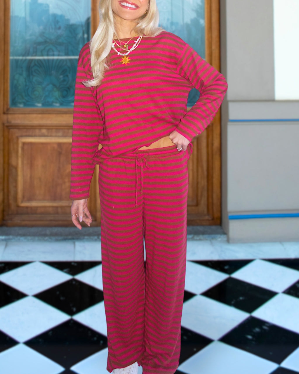 Cozy Bum Striped Set