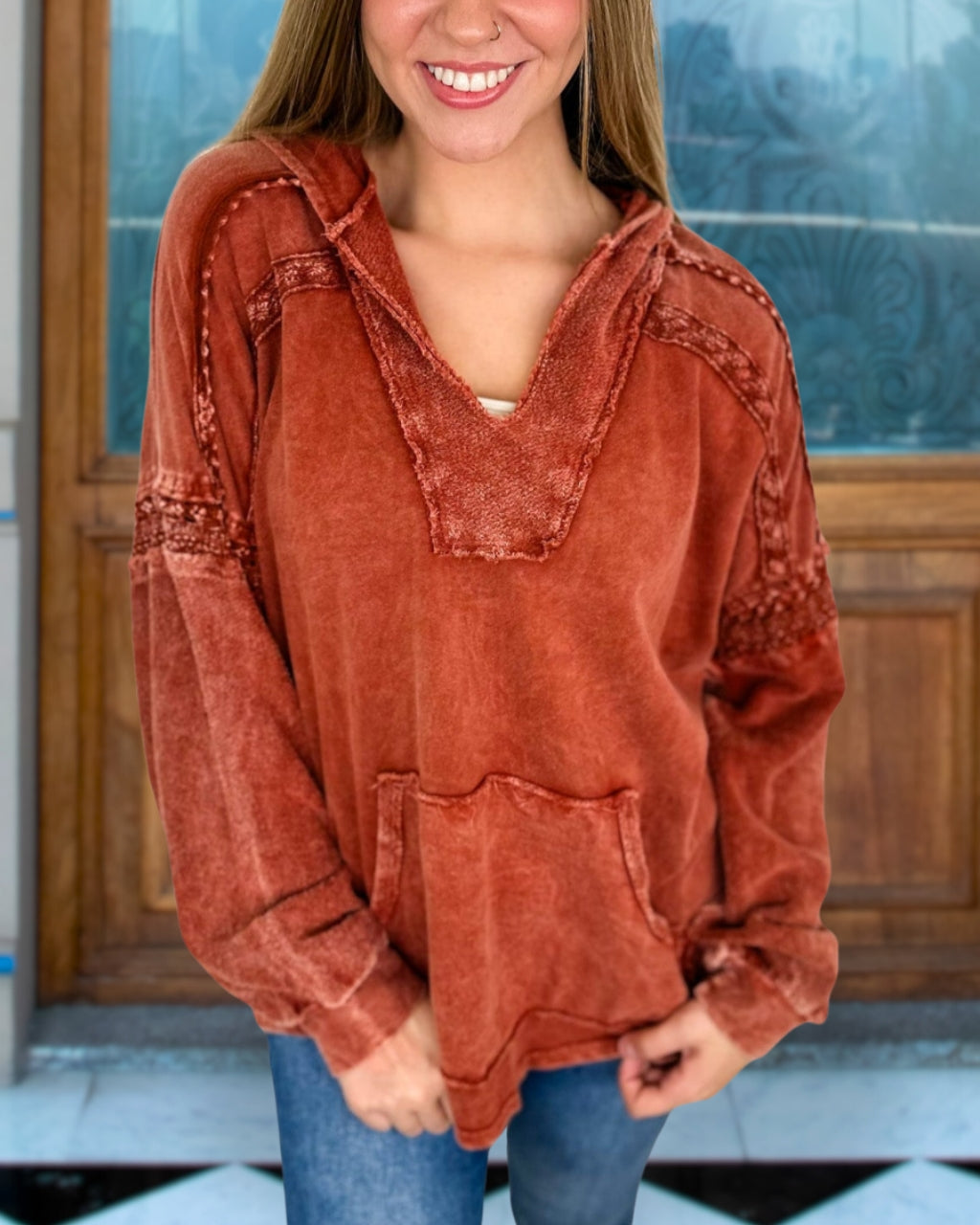 Chic Cotton Washed Sweatshirt