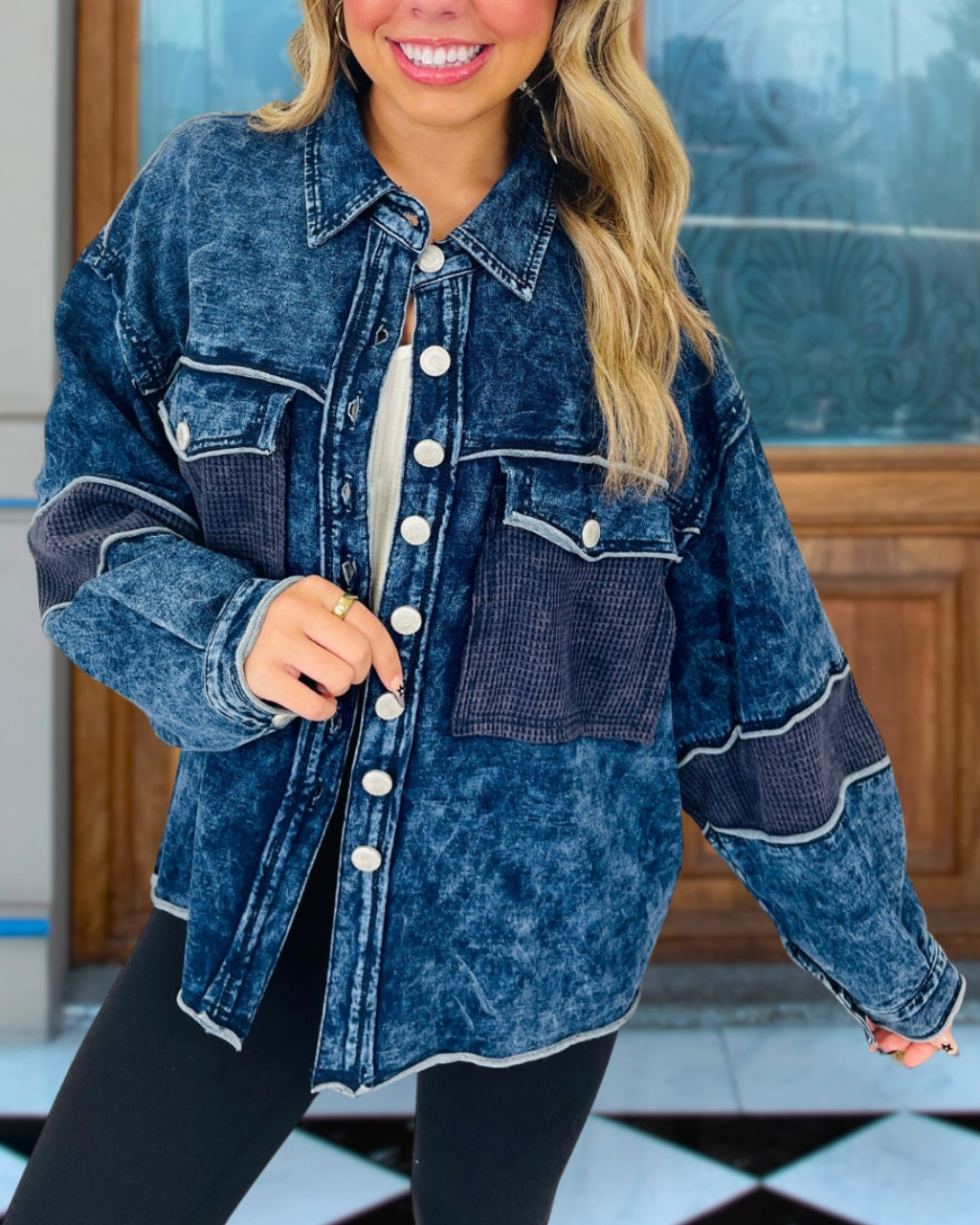 Vintage Textured Denim Jacket