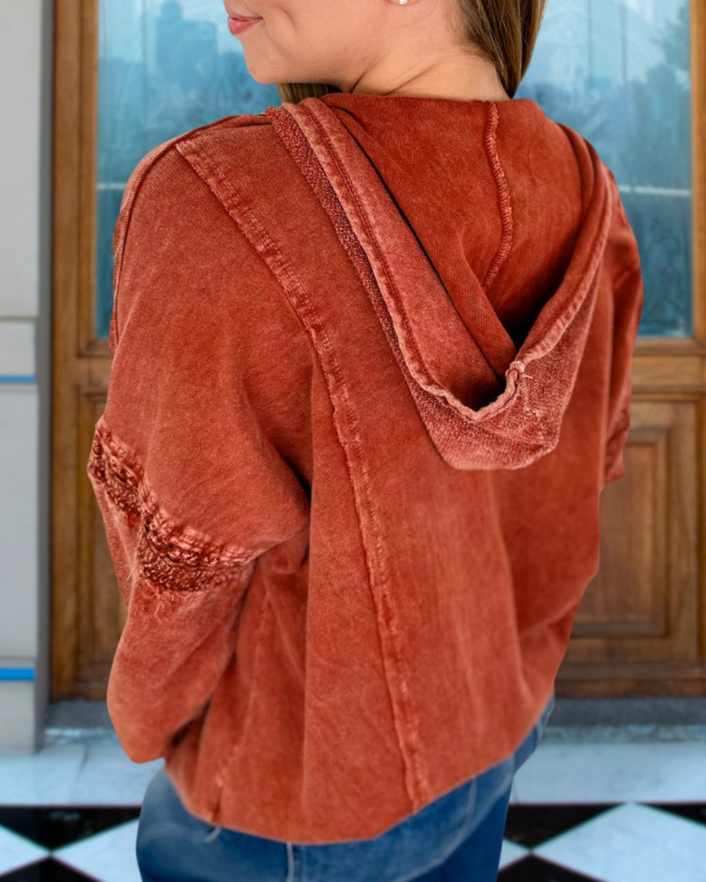 Chic Cotton Washed Sweatshirt