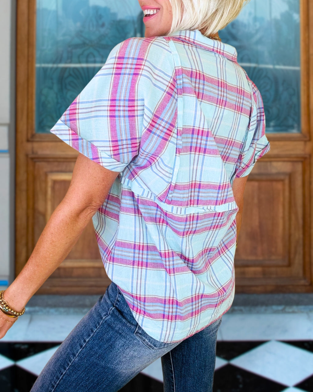 Breeze Plaid Button Shirt