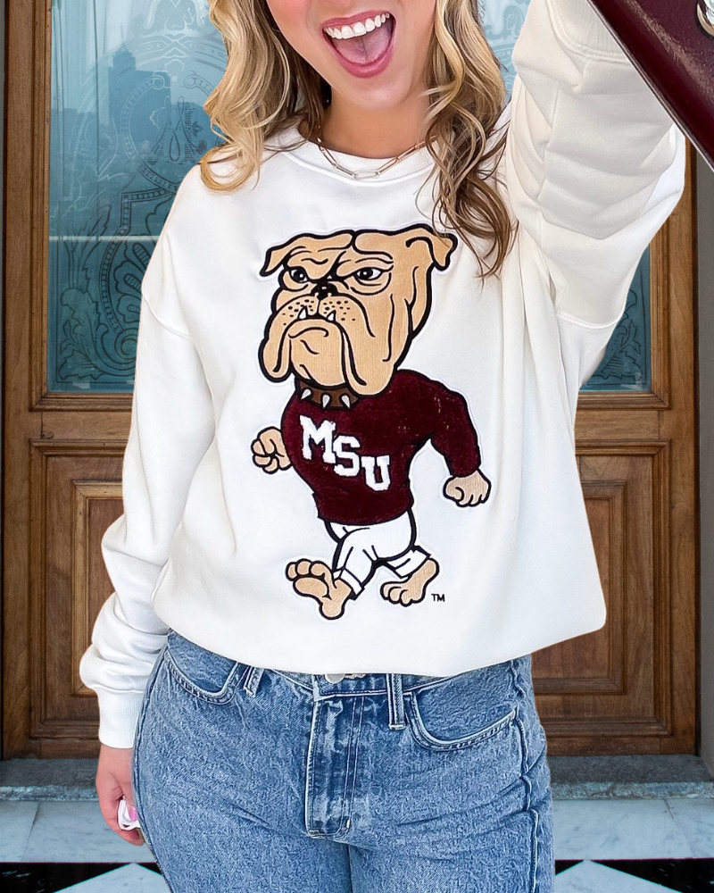 MSU Bulldogs Crew Neck Sweatshirt
