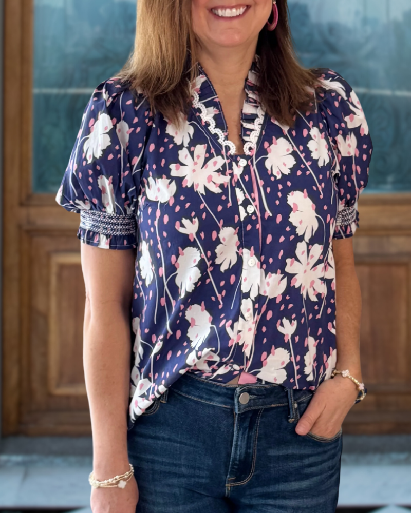 Serene Floral Dream Top