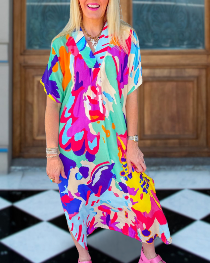 Abstract Art Maxi Dress