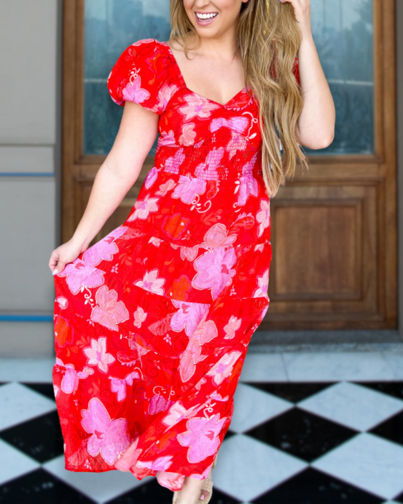 Blooming Romance Midi Dress
